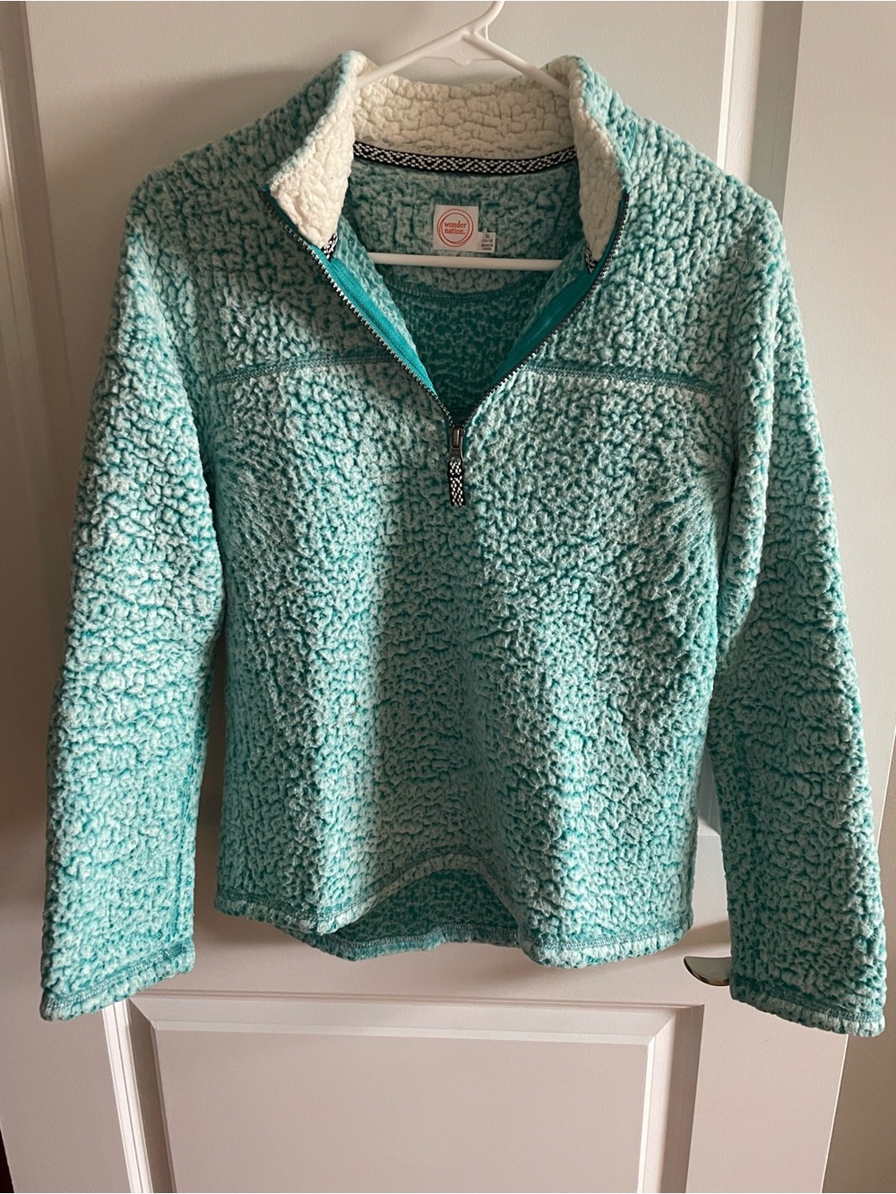 Girls wonder nation Sherpa pullover size extra large